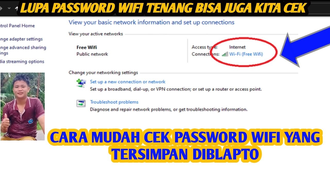 Simple cara cek password wifi di laptop - YouTube Simple cara cek password wifi di laptop - YouTube
